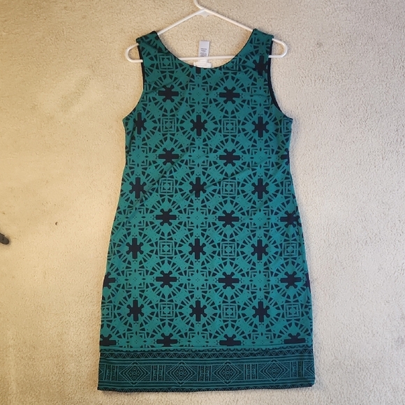 Stitch Fix Magnolia Grace reversible navy and green dress Size Large - Picture 2 of 8
